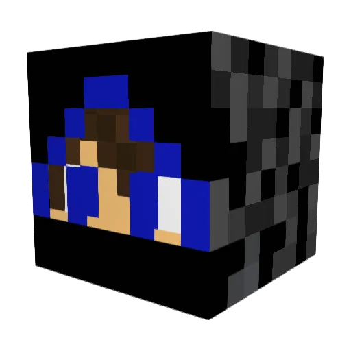 Soxness Minecraft avatar head, 3D render