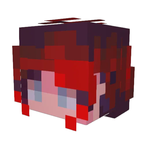 Soxxxa Minecraft avatar head, 3D render
