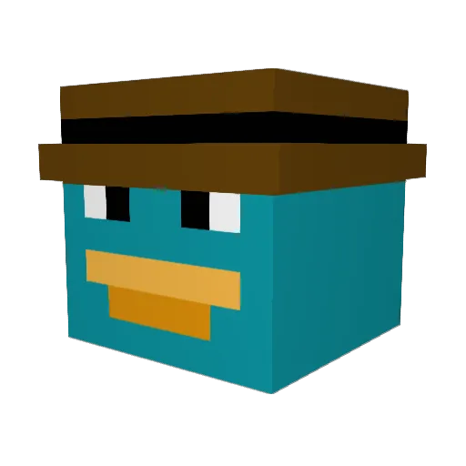 Soy97 Minecraft avatar head, 3D render