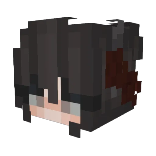 SoyAndreaa Minecraft avatar head, 3D render