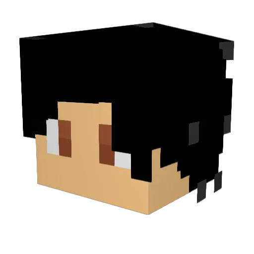 SoyAngelo Minecraft avatar head, 3D render