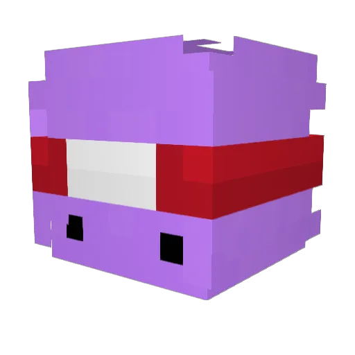 SoyAxER Minecraft avatar head, 3D render