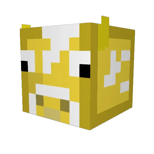 SoyBboy Minecraft avatar head, 3D render