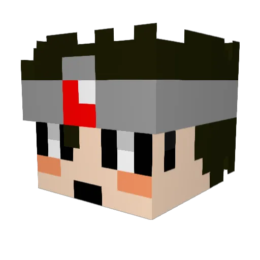 SoyBeans0001 Minecraft avatar head, 3D render