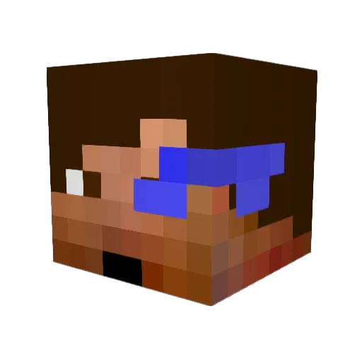 SoyBoiii Minecraft avatar head, 3D render