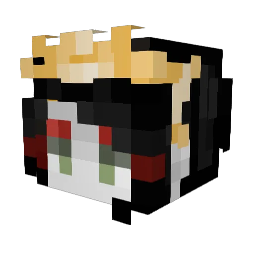 SoyBoy3 Minecraft avatar head, 3D render