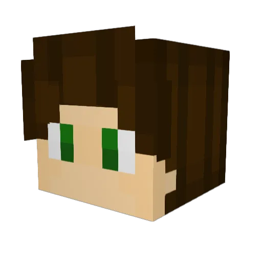 SoyBoyTamer Minecraft avatar head, 3D render
