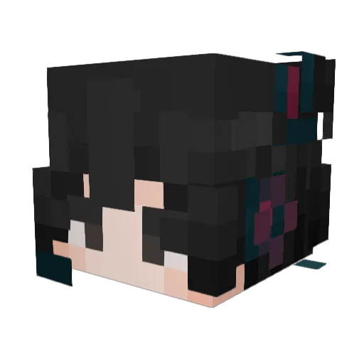 SoyChami Minecraft avatar head, 3D render
