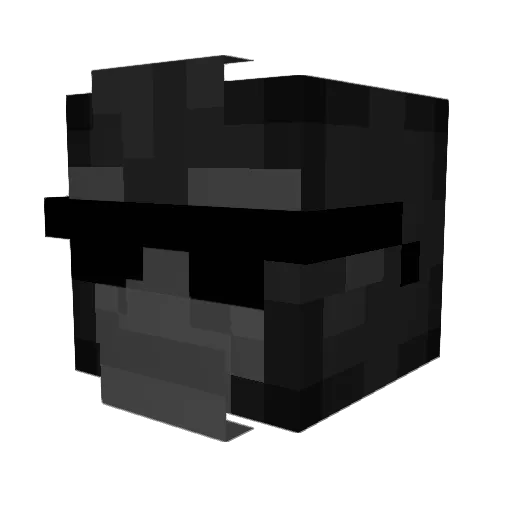 SoyClau_ Minecraft avatar head, 3D render