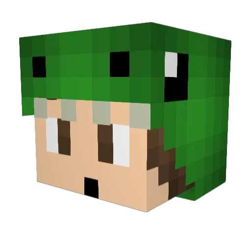 SoyDilan Minecraft avatar head, 3D render