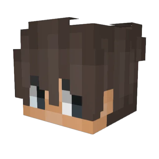SoyDrake Minecraft avatar head, 3D render
