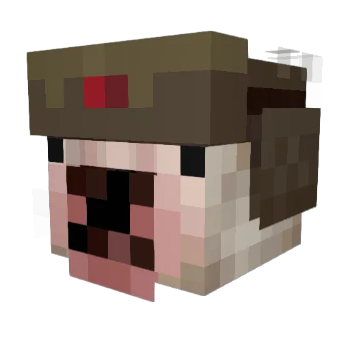 SoyElJaja Minecraft avatar head, 3D render