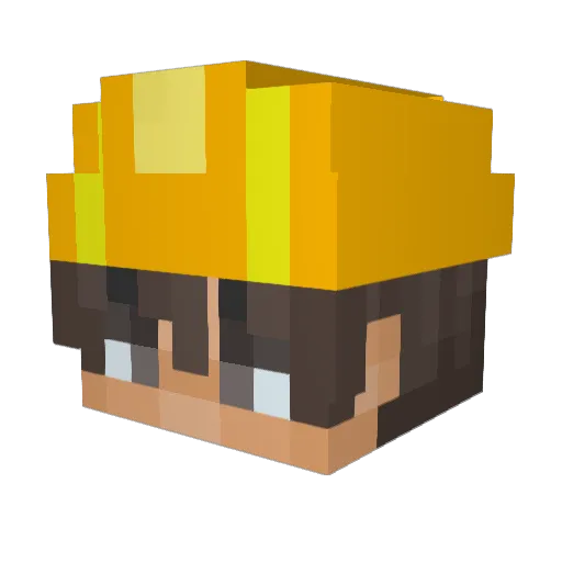SoyElyan Minecraft avatar head, 3D render