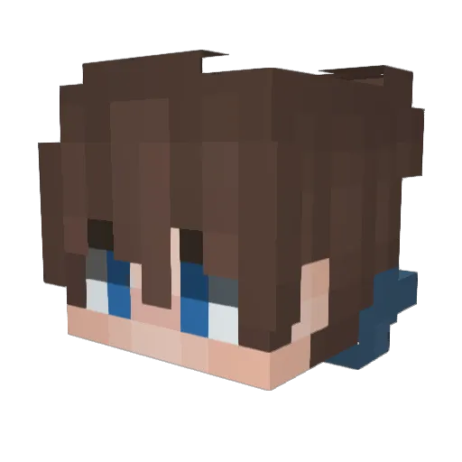 SoyEndo Minecraft avatar head, 3D render