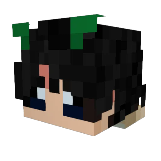 SoyHexor Minecraft avatar head, 3D render