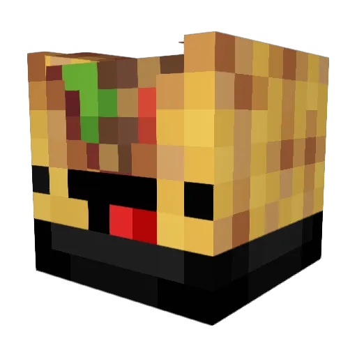 SoyJasper Minecraft avatar head, 3D render
