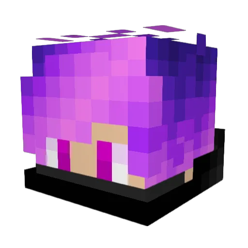 SoyKoba Minecraft avatar head, 3D render