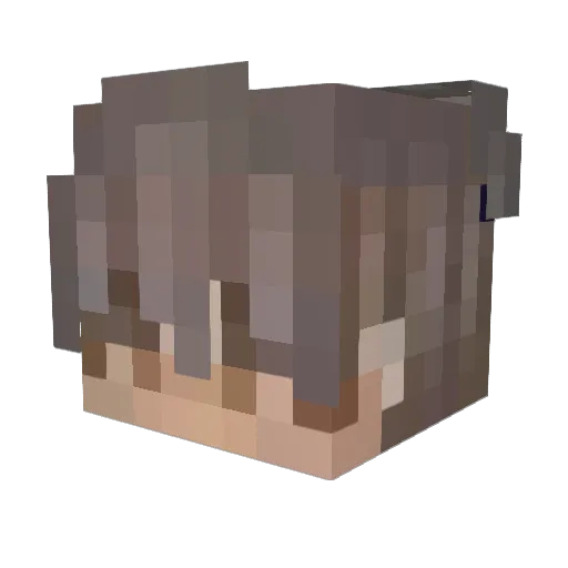 SoyLeoVT Minecraft avatar head, 3D render