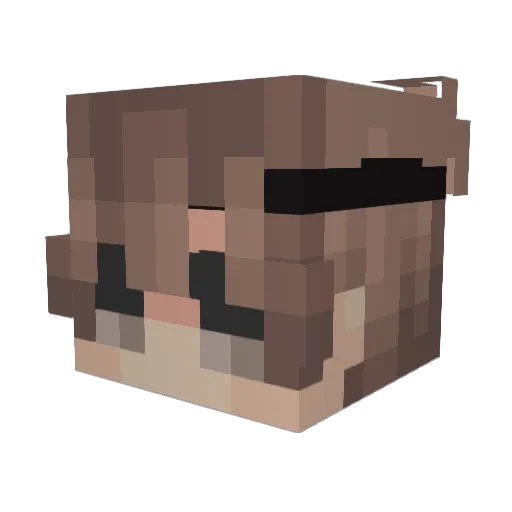 SoyLidox Minecraft avatar head, 3D render
