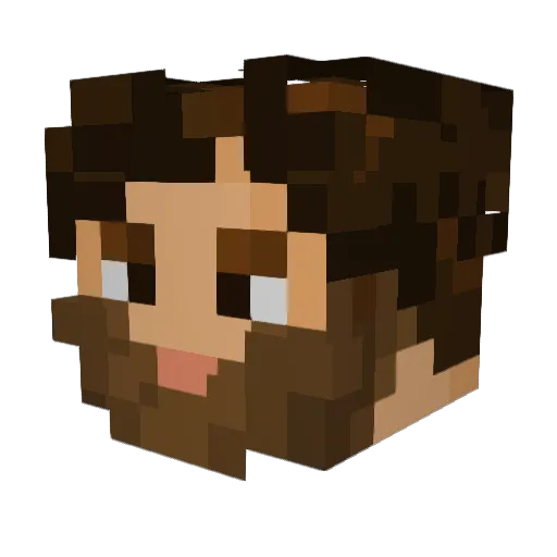SoyLioMessi Minecraft avatar head, 3D render