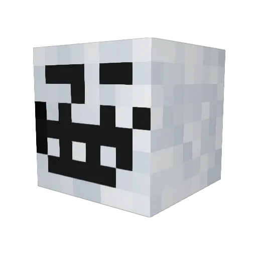 SoyMalo Minecraft avatar head, 3D render