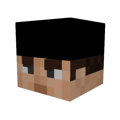 SoyMarcanes Minecraft avatar head, 3D render