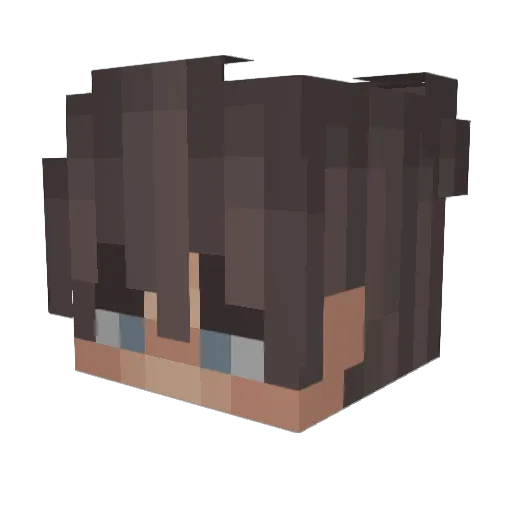SoyMassy Minecraft avatar head, 3D render