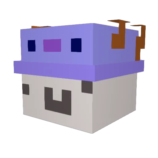 SoyPalomoYT Minecraft avatar head, 3D render