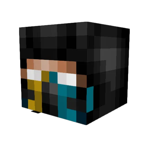SoyRexo Minecraft avatar head, 3D render