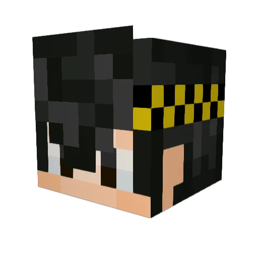 SoyRyo Minecraft avatar head, 3D render