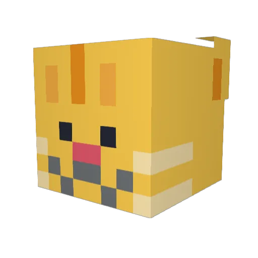 SoySebss Minecraft avatar head, 3D render