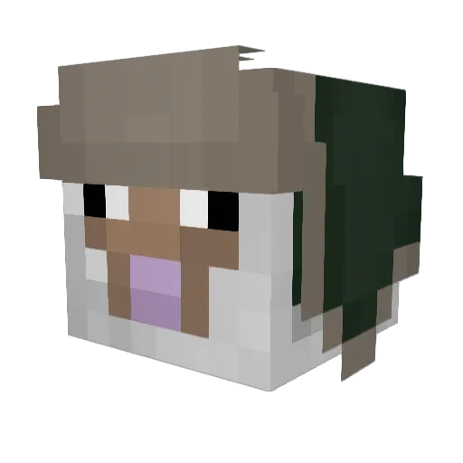 SoySheep2085 Minecraft avatar head, 3D render