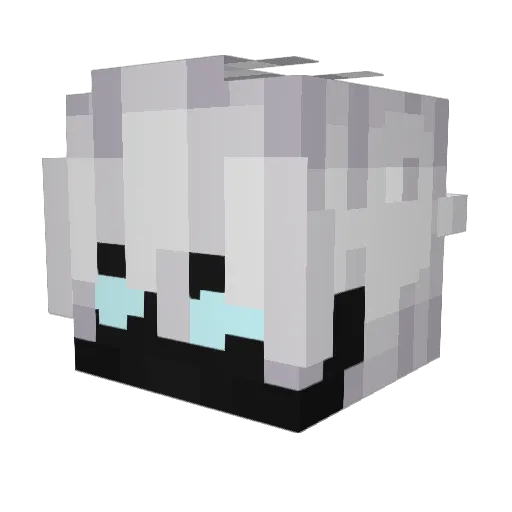 SoySombre Minecraft avatar head, 3D render