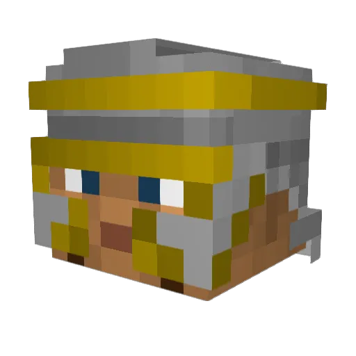 SoyTazio Minecraft avatar head, 3D render