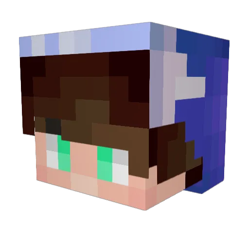 SoyTemple Minecraft avatar head, 3D render