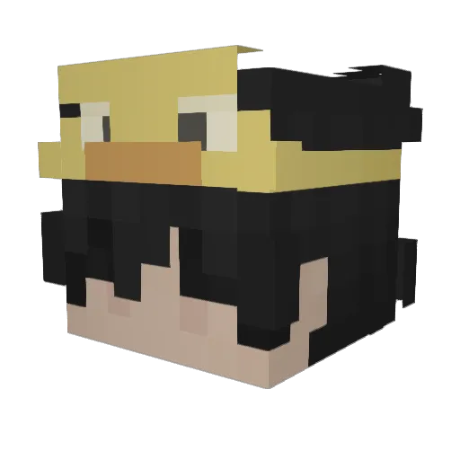 SoyUltro Minecraft avatar head, 3D render
