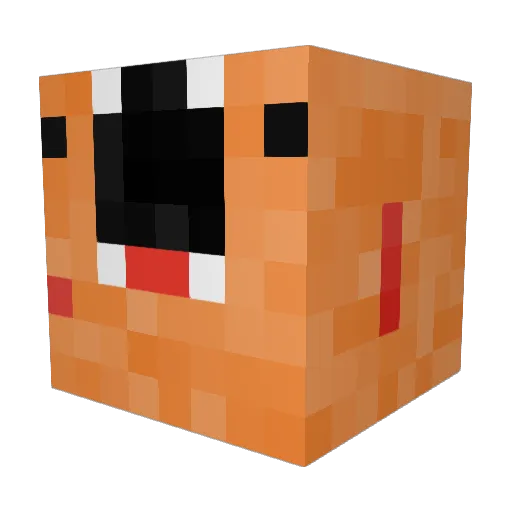 SoyUnAuto Minecraft avatar head, 3D render
