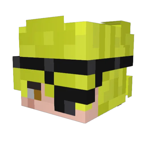 SoyUnElote Minecraft avatar head, 3D render