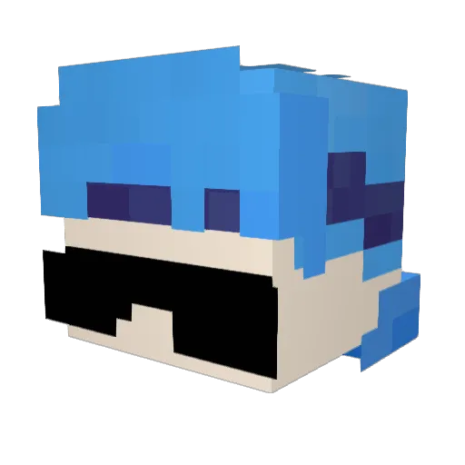 SoyVakoTV Minecraft avatar head, 3D render