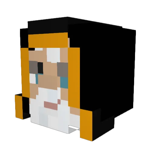 Soy_Aniel Minecraft avatar head, 3D render