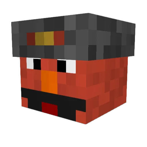 Soy_Juan Minecraft avatar head, 3D render