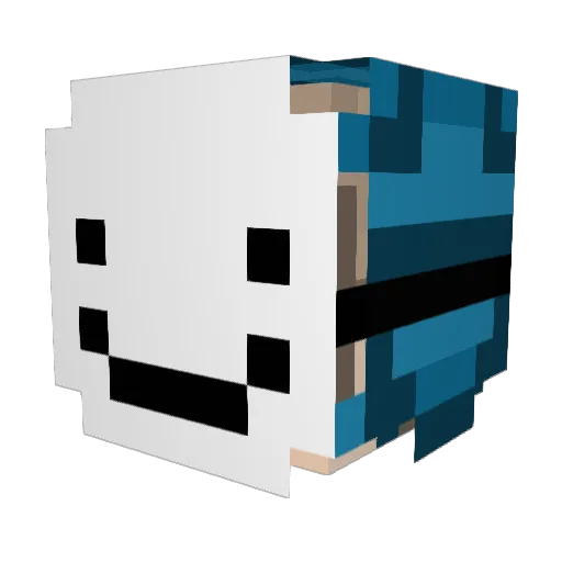Soy_Zey Minecraft avatar head, 3D render