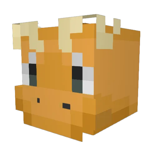 Soya020423 Minecraft avatar head, 3D render