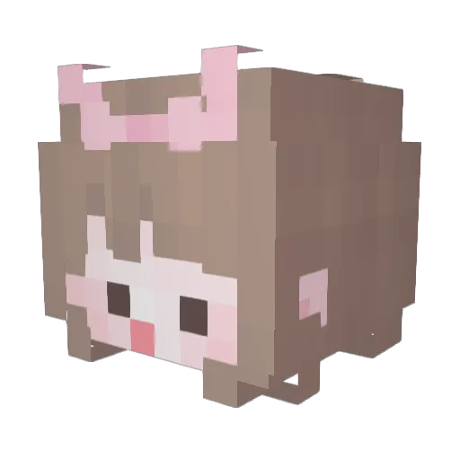 Soya_52 Minecraft avatar head, 3D render