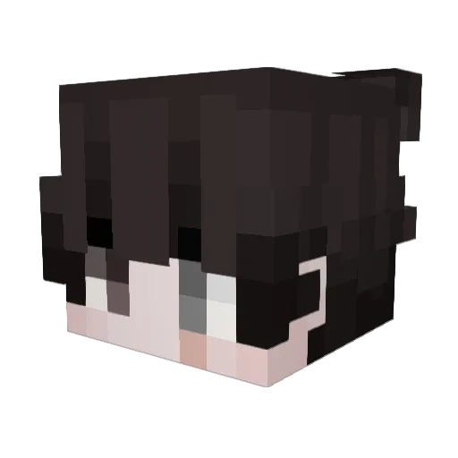 Soyaasaurus Minecraft avatar head, 3D render