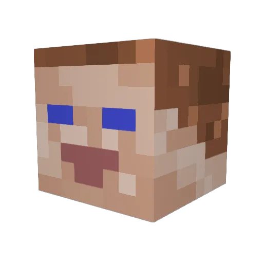 Soyal17 Minecraft avatar head, 3D render