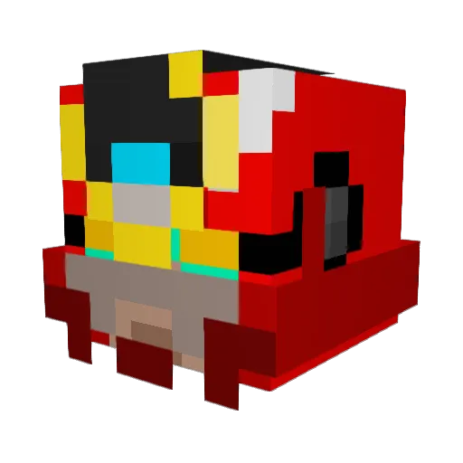 Soygaelle Minecraft avatar head, 3D render