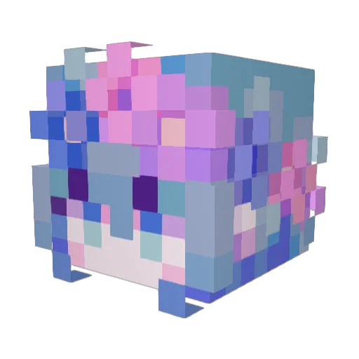 SoyiLbs Minecraft avatar head, 3D render
