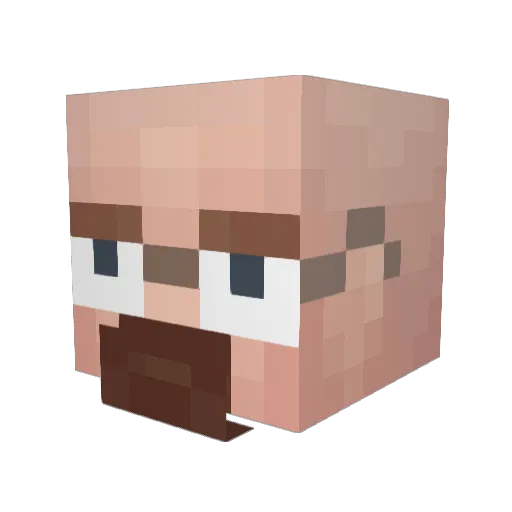 Soykevv_ Minecraft avatar head, 3D render