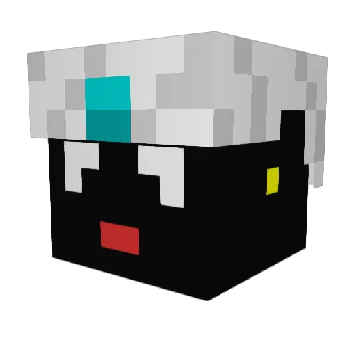 Soyman_ Minecraft avatar head, 3D render